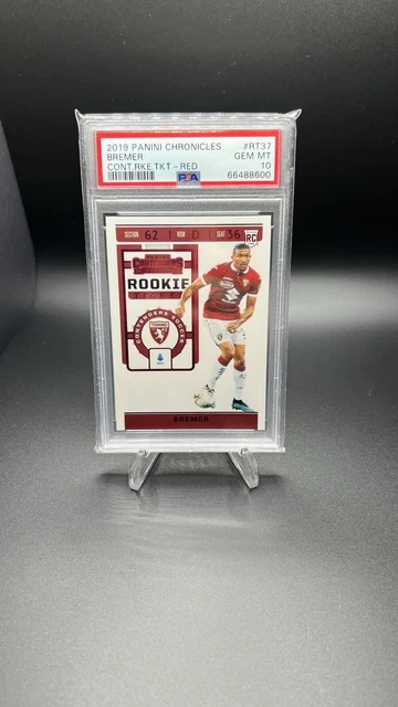 2019 Panini Chronicles Comtenders Rookie Red Ticket Gleison Bremer PSA 10 🔥