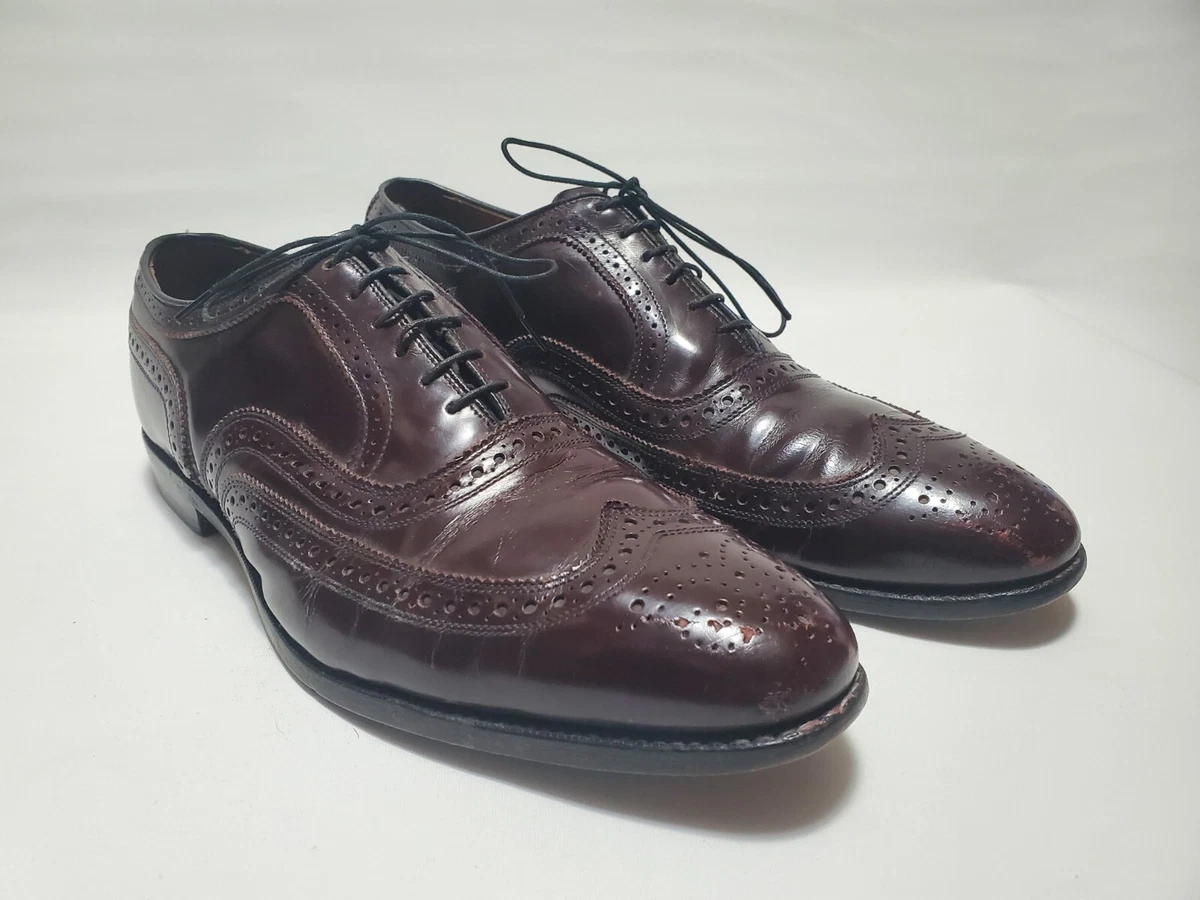 Allen Edmonds McAllister Wingtip Oxford Burgundy Men s Shoes 12.5