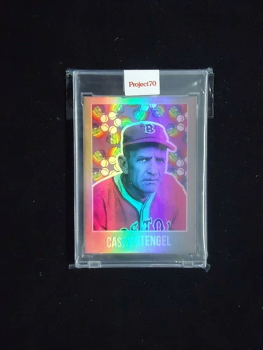 Casey Stengel 2021 TOPPS PROJECT 70 Card #376 BRAVES ***RAINBOW FOIL 7/70***