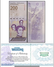 VENEZUELA 200 DIGITALES qty 1 2023 UNC 200 million bolivar USA SELLER