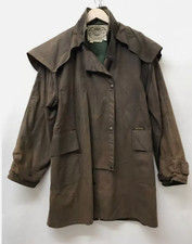 Vintage Driza Bone Australia Waterproof Womens Brown Short Wax Coat Size M