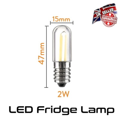 LED Kühlschranklampe 2 Watt entspricht 15 Watt - kleine Schraube E14 warmweiß **