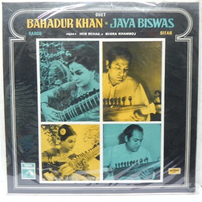 Bahadur Khan Jaya Biswas Rare LP Vinyl Record Indian Classical Instrumental 1972