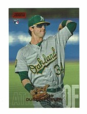 2018 Topps Stadium Club Red Foil Dustin Fowler #91 Oakland Athletics