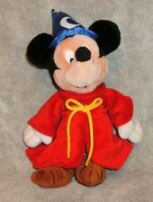 Walt Disney World Plush Mickey Mouse Fantasia 13" Tall Stuffed Toy Animal