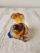Kalifano Crystal carving snake ball wisdom intuition figurine statue Cobra
