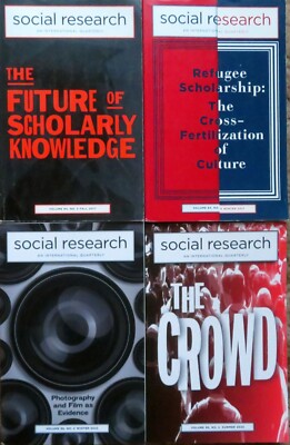 SOCIAL RESEARCH: An International Quarterly - 4 Issues from 2017-2023