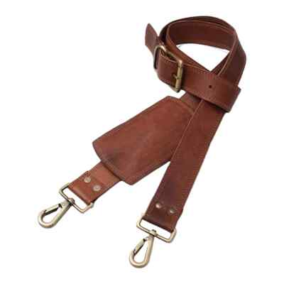 Vintage Brown Leather Shoulder Strap Replacement for Handbags Laptop Briefcase
