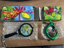 Disney McDonalds 1998 A Bugs Life Clip Tock Watch Collection Lot of 2 Set In Box