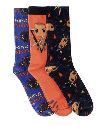 Funko POP Marvel Black Panther Wakanda Forever 3pk Socks Exclusive - NEW