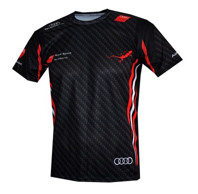 Audi Sport Quattro Gecko t-shirt outdoor camiseta travel maglietta
