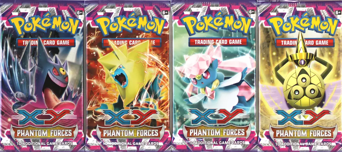 1 Pokemon XY Phantom Forces Booster Pack Sealed Box Fresh Unweighed 4/4  Artworks