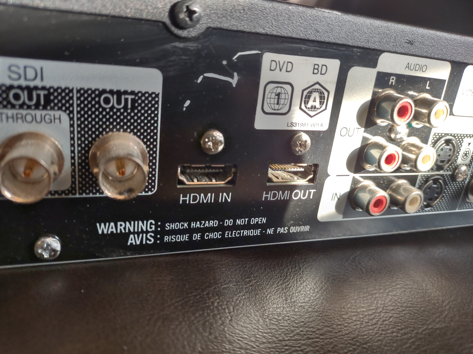 JVC SRHD2700US Bluray Disc and HDD Recorder with HDSDI & HDMI I/O