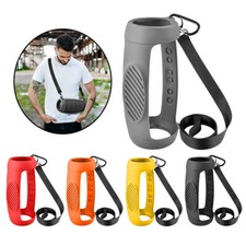 Silicone Cover Carry Case for JBL Charge 5 Bluetooth Speaker with Shoulder Strap