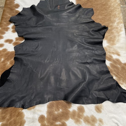 Goatskin Nappa Black Soft Leather Hide 2/3 oz Thickness Avetco Inc. - Picture 6 of 10