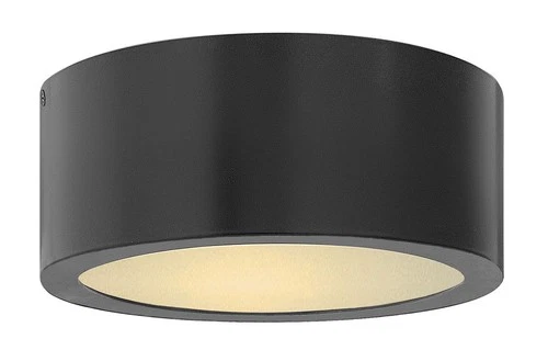 Hinkley Lighting 1665 Luna 8"W Integrated LED Outdoor Flush Mount - Black - Picture 1 of 4