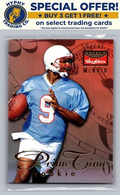 1995 SkyBox Premium Steve McNair Prime Time Rookies RC #PT4