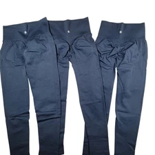 Halara Lot of 3 Seamless Flow High Waisted Tummy Control Lifting Leggings M 7/8