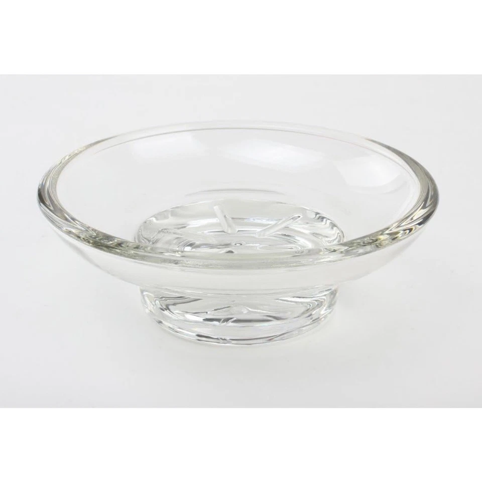 Bathroom Soap Dish Cup Euro Style Transparency Glass Soap Holder - Image 3 of 4