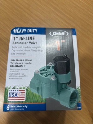Orbit 57281 1  Heavy Duty In-Line Sprinkler Valve