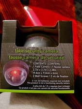 e-Circuit Fake Security Camera Battery Operated Wall/Ceiling Mountable 314188