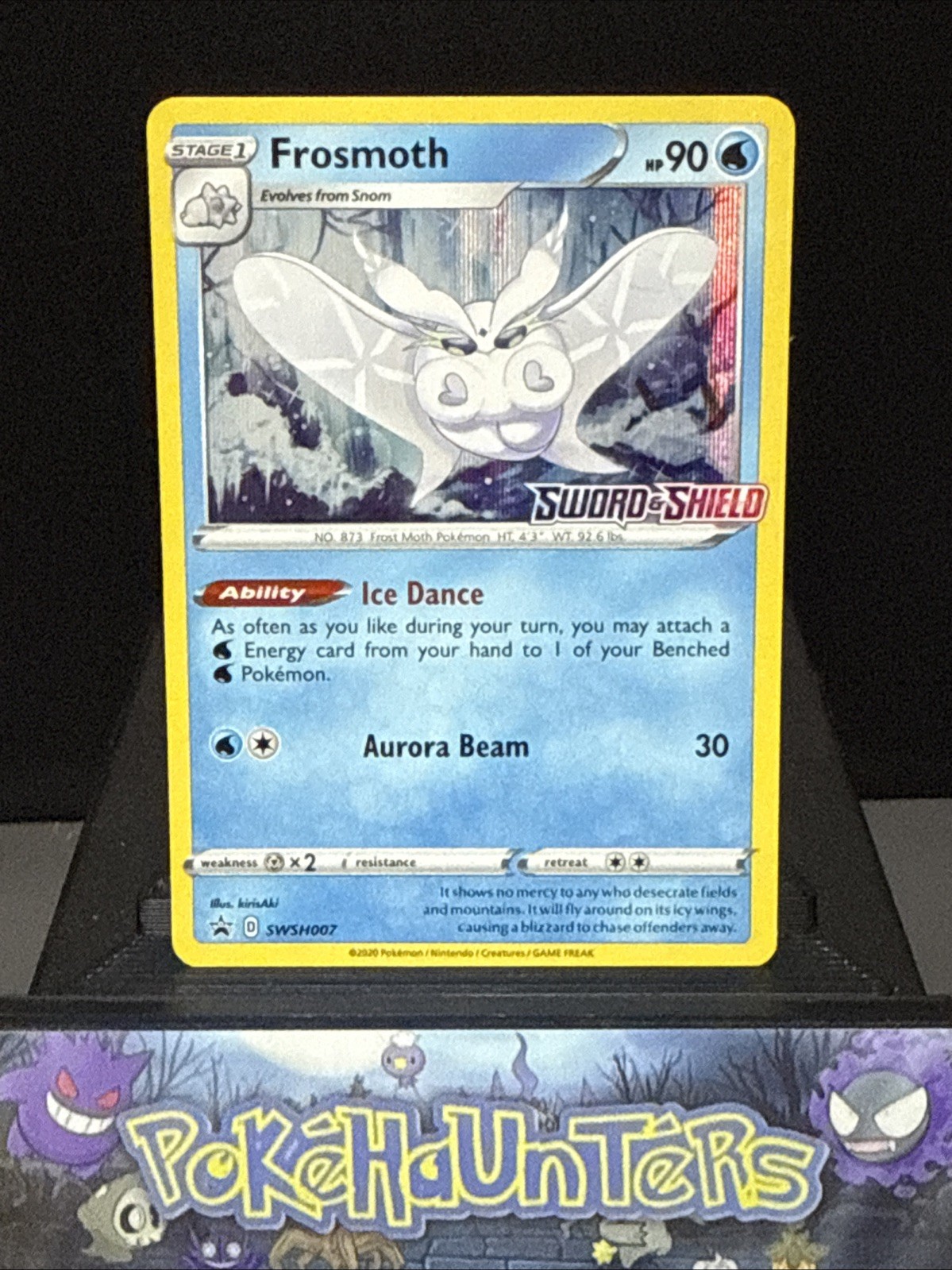Pokemon Card Frosmoth SWSH007 SWSH Promo Holo STAMPED Near Mint