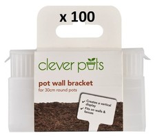 (BULK) 100 x Clever Pots Round Pot Wall Bracket for 30cm Plant Pot