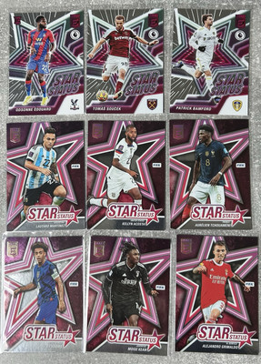 2021-22 & 2022-23 Panini Donruss Elite Fifa Soccer Star Status Insert Lot (9)