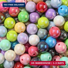 16mm Acrylic Beads 100pcs Chunk Bubblegum Bead Beads for Pens for Necklace Jewel
