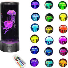 Large round LED Jellyfish Lamp   18 Leds with Vibrant Color-Changing Effects   t