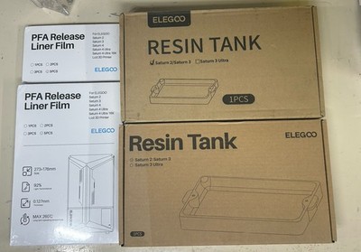 Elegoo Saturn 2 Saturn 3 Resin Tanks And PFA Release film Bundle