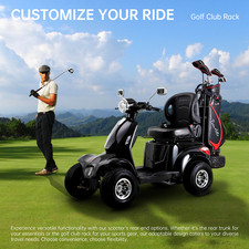 1000W 4-Wheel Heavy Duty All-Terrain Electric Mobility Scooter for Adult Senior