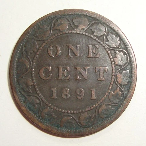1891 Canada Large Cent — photo from the most recent tracked eBay sale