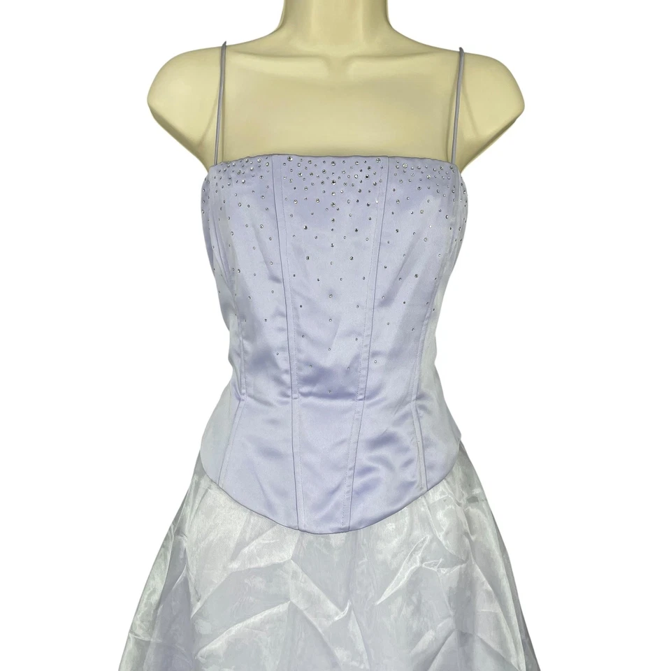 Vestido Corsé Dave & Johnny Mujer Lavanda Hada Formal Vestido Baile de graduación Maxi Talla 5-6 Foto 4 de 4