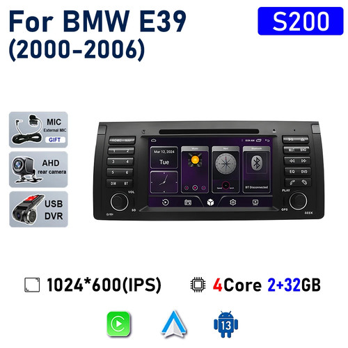 For BMW E39 E53 2000-2006 Android Car Radio Carplay Multimedia Player GPS Screen - Picture 36 of 39