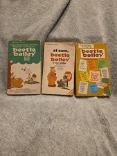 Lot 3 Beetle Bailey by Mort Walker Paperback Books Army Humor Comics Vintage 70s