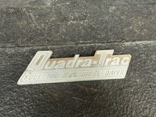 Vintage Jeep Quadra-trac Quadratrac Oem Fender Emblem Badge 1973