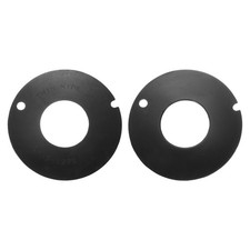 2Pcs Flush Valve Seal for Toilets, 2 Sizes Silicone Toilet Gasket, Black