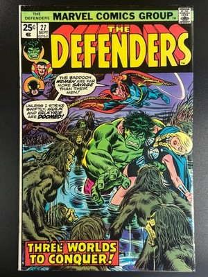 The Defenders #27 Marvel 1st Starhawk Cameo 1975 Clean Higher Grade
