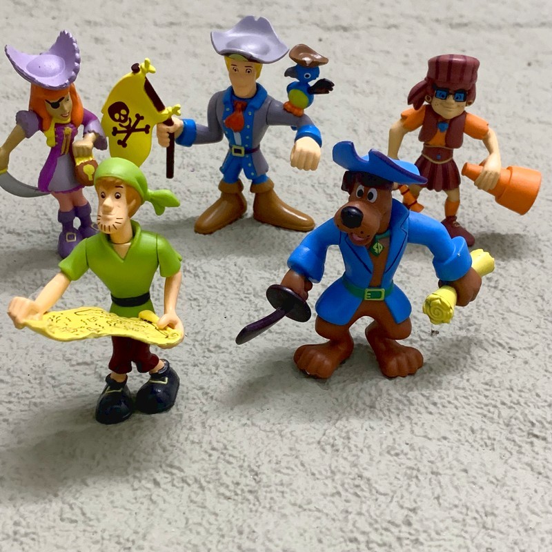 5PCS Scooby Doo Mystery Mates Shiver Me Timbers & the Pirate Crew