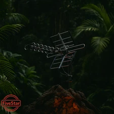 Outdoor Amplified Digital HDTV Antenna 2025 VHF UHF FM 4K HD 1080P Long-Range