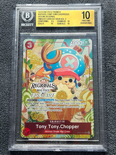 Tony Tony.Chopper (Offline Regional 2024 Vol. 3 Finalist) graded BGS 10 for sale on eBay