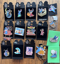 Lilo and Stitch Disneyland Disney 16 Pin Lot Thanksgiving April Fools Hula LE
