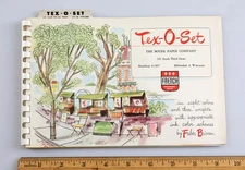 Vintage Printing Paper Samples Booklet Tex-O-Set French Performance Niles MI