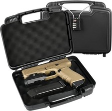9mm Gun Case for Handguns   TSA Approved Lockable Pistol Case with TSA Lock, S