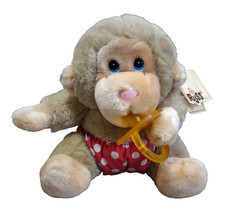 Vintage 1980s RUSS Caress Soft Pets Baby Chee Chee Gorilla Monkey - New w/ Tags