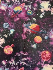 BOUFFANT STYLE SURGICAL Scrub Hat Outer Space Planets