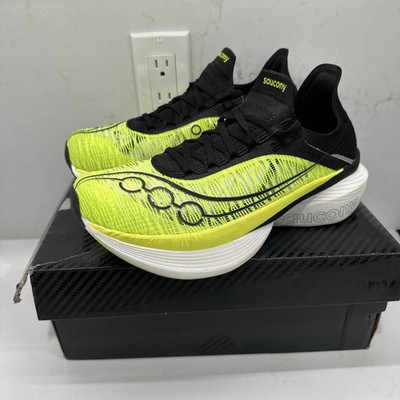 Saucony Endorphin Elite 2 Black Running Shoe Carbon Plate S30994-135 Men Size 10
