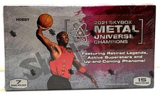 2021 UD Skybox Metal Universe Champions Factory Sealed Hobby Box