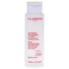 CLARINS VELVET CLEANSING MILK ALPINE GENTIAN LEMON BALM EXTRACTS 6.7OZ SEALED